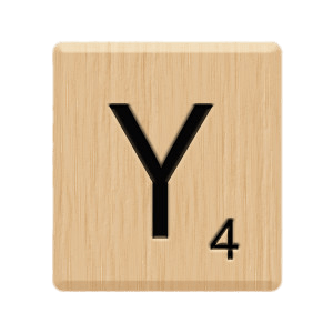 Scrabble Tile Y