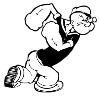 Popeye Black and White