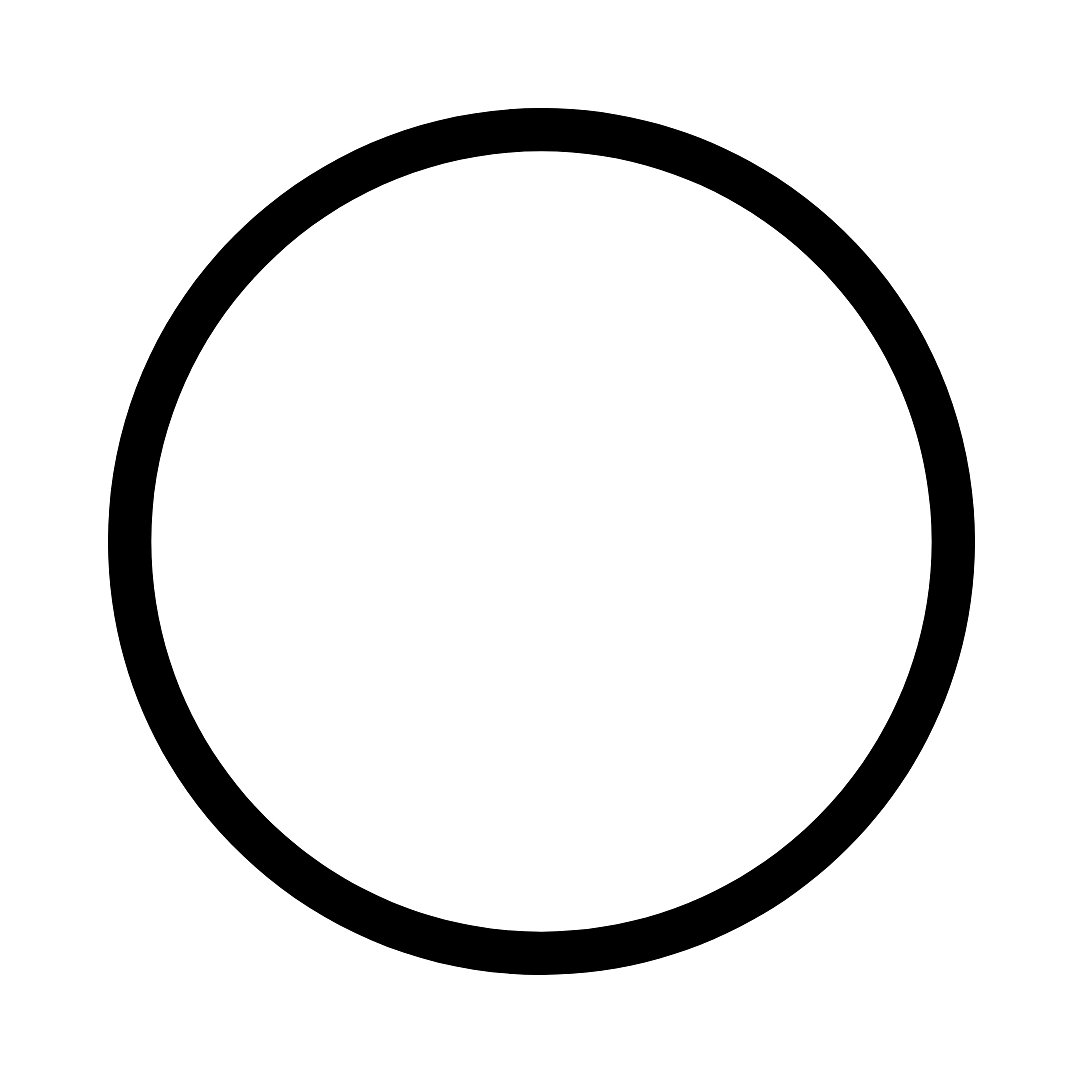 Empty Black Circle Black Border