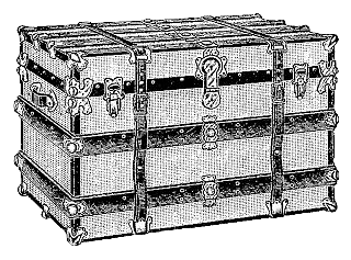 Vintage Trunk Illustration
