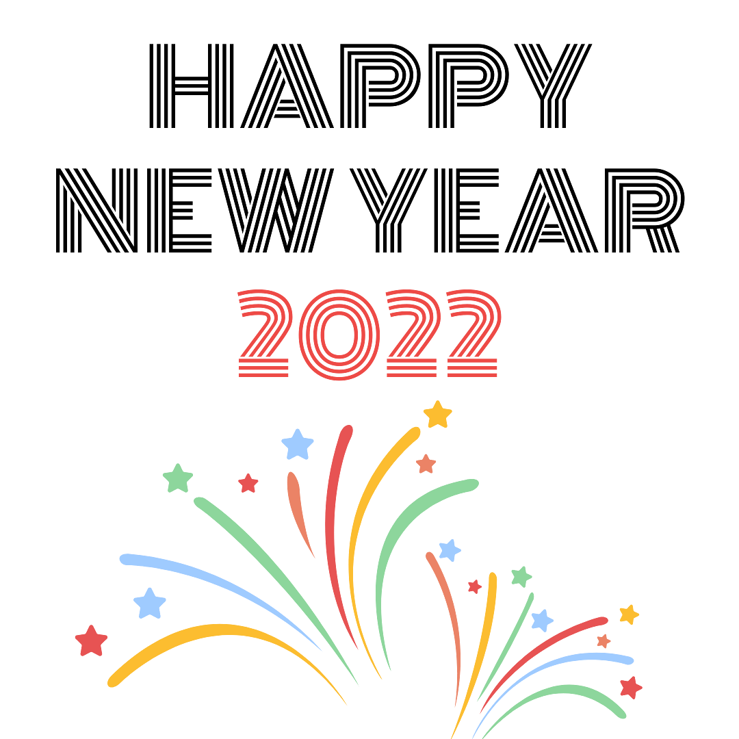 Happy New Year 2022 Big Fireworks