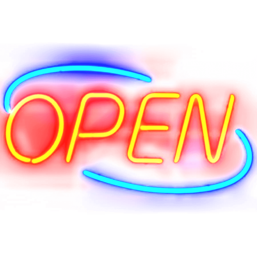 Open Neon Sign