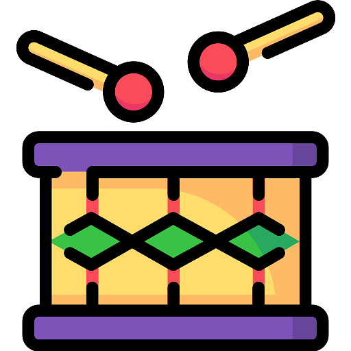 Colorful Drums Icon