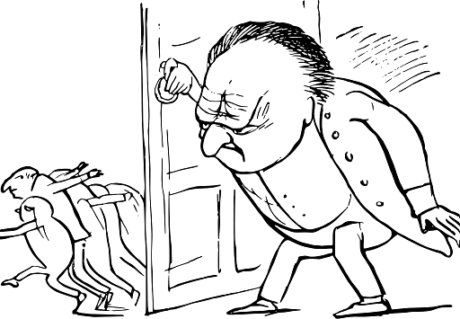 Edward Lear Drawing Scary Old Man