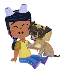 Kiva loves Angus the dog