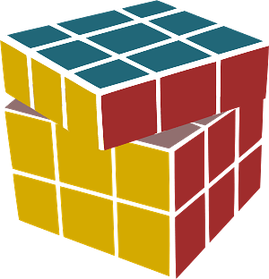 Solved Rubik's Cube Shift