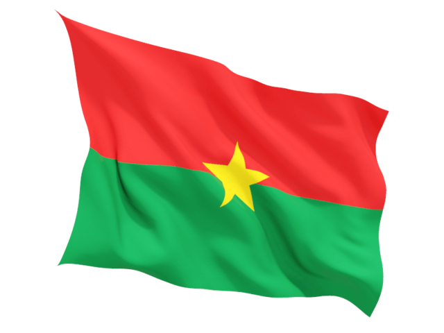 Burkina Faso Wave Flag