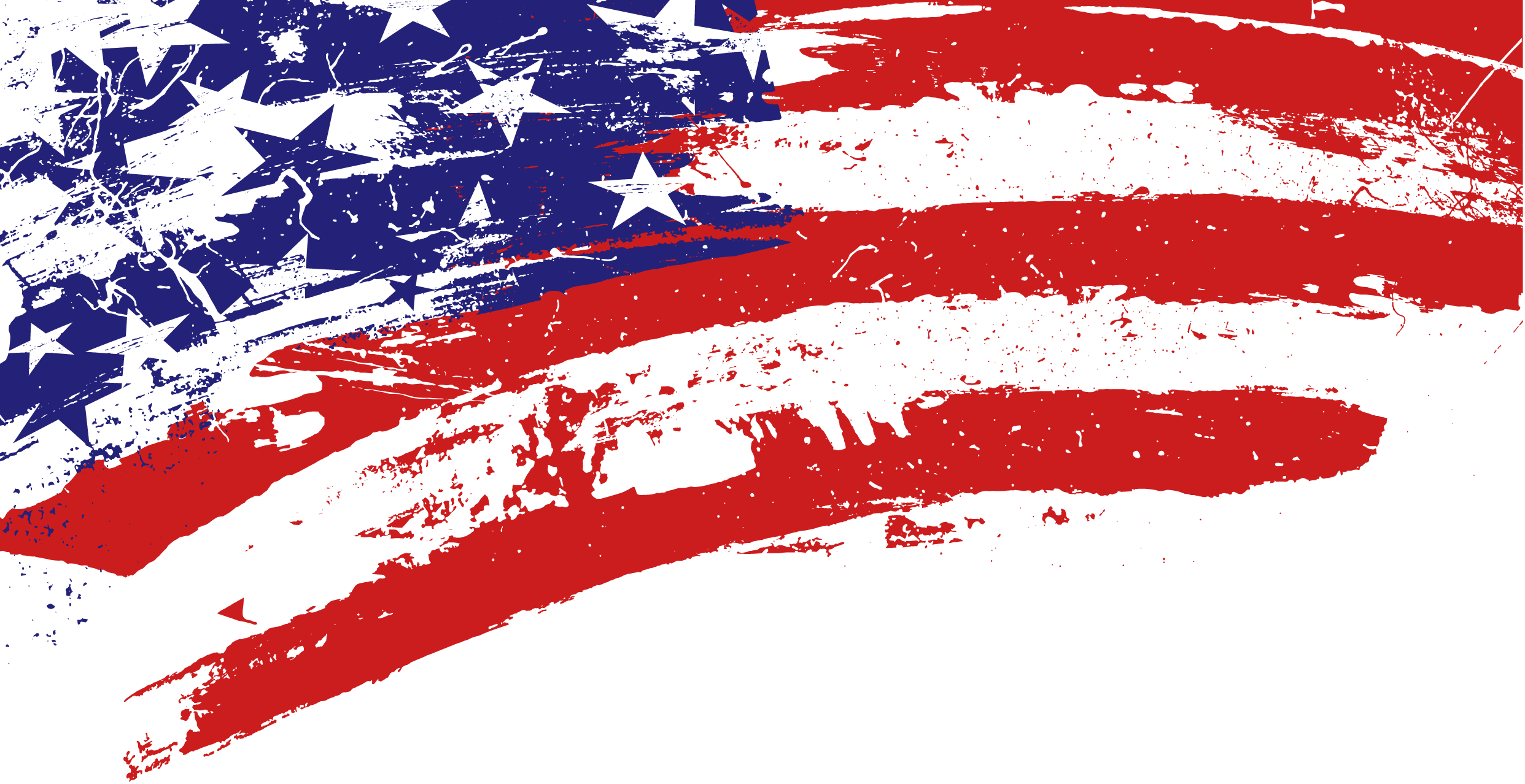 Grunge Us Flag Banner
