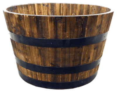 Half Whiskey Barrel