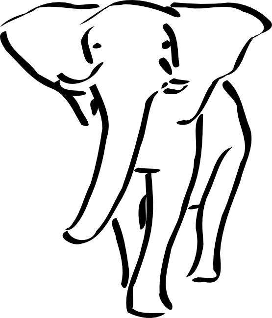 Simple Elephant Tattoo