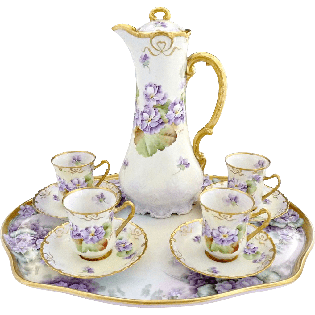 Italian Fine Porcelain Coffee Set