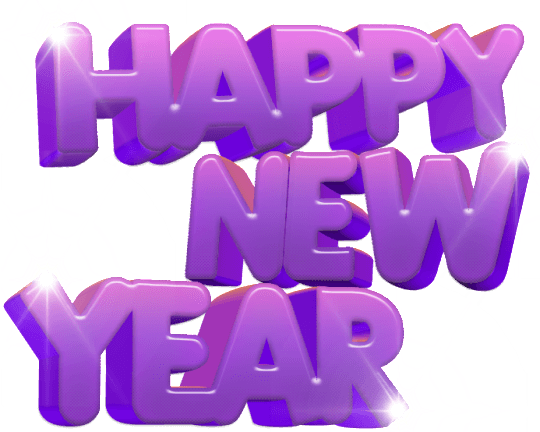 Happy New Year Purple