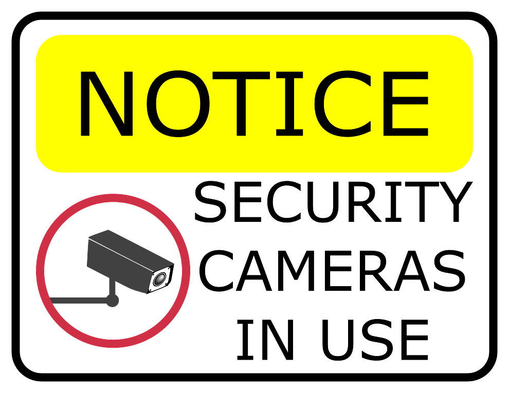 Security Camera Notice