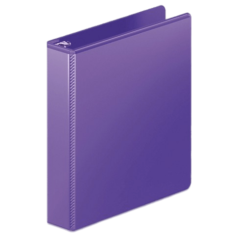 Purple Binder Standing