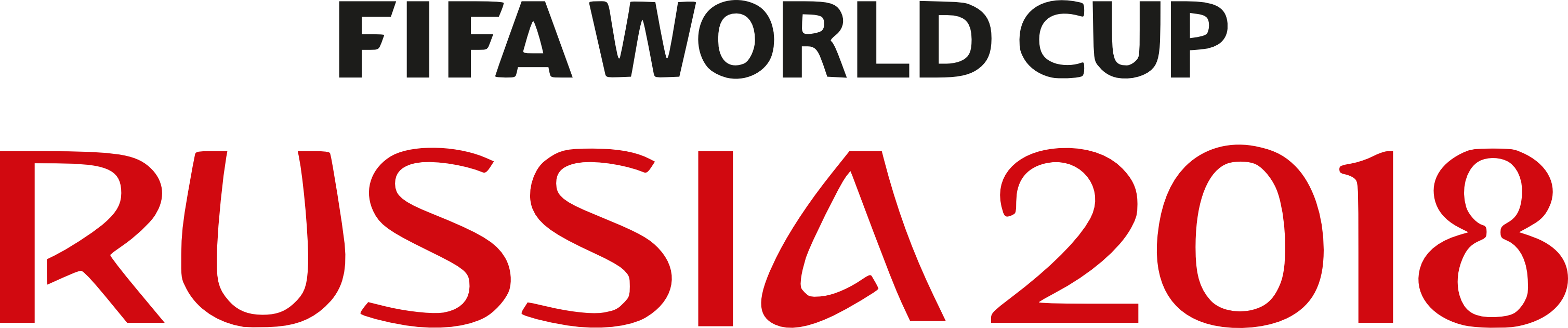 Fifa World Cup Russia 2018 Large Text 