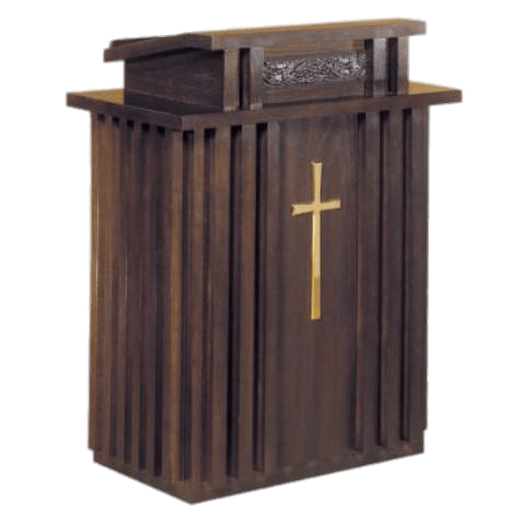 Dark Wooden Pulpit
