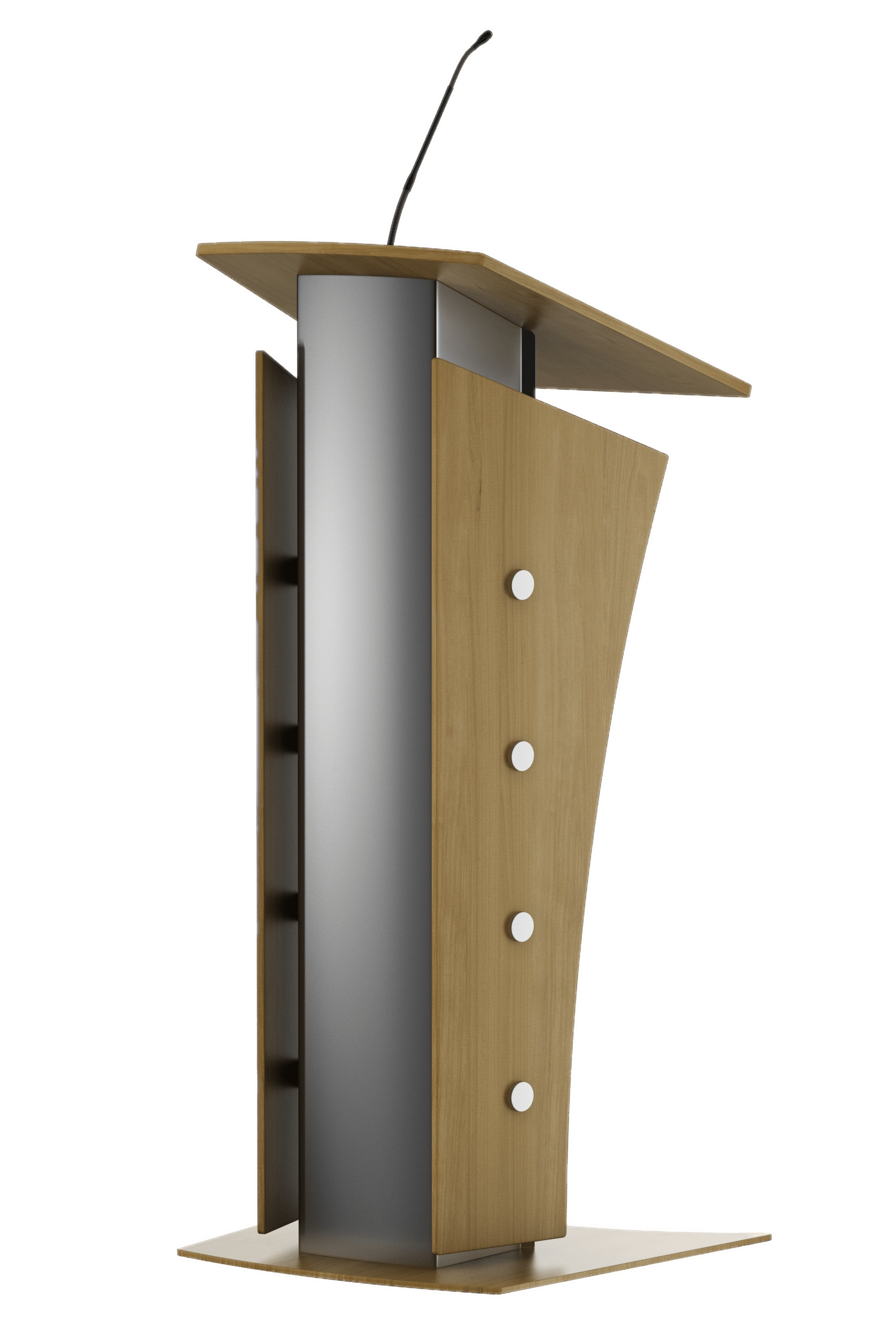 Pulpit With Wooden Side Panels