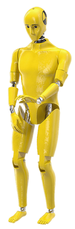 Yellow Crash Test Dummy