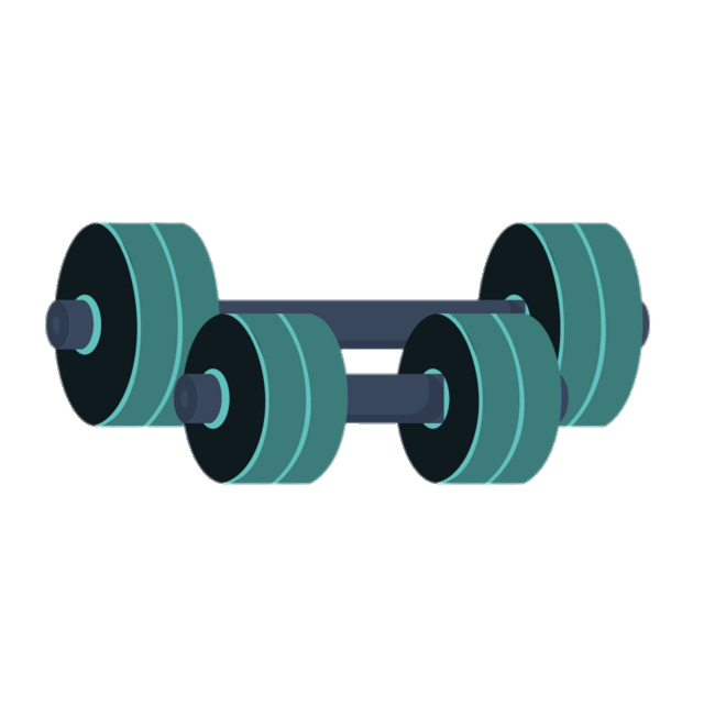 Green Barbells Clipart
