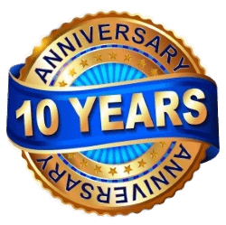 10 Years Anniversary Jubilee Badge