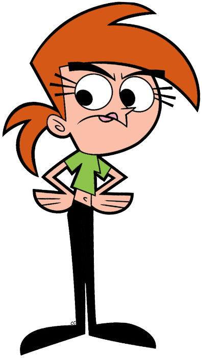 The Fairly OddParents Character Vicky Looking Angry