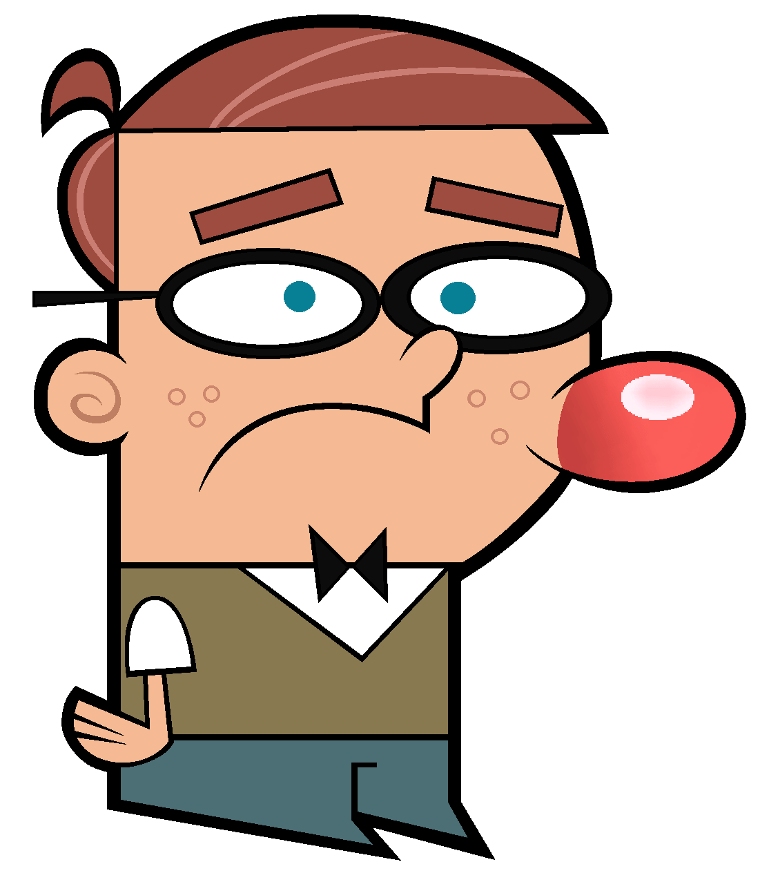 The Fairly OddParents Character Elmer the Nerdy Kid With Zit