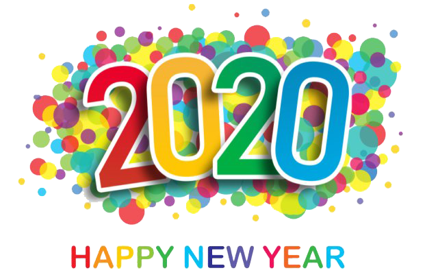 Happy New Year 2020 Confetti