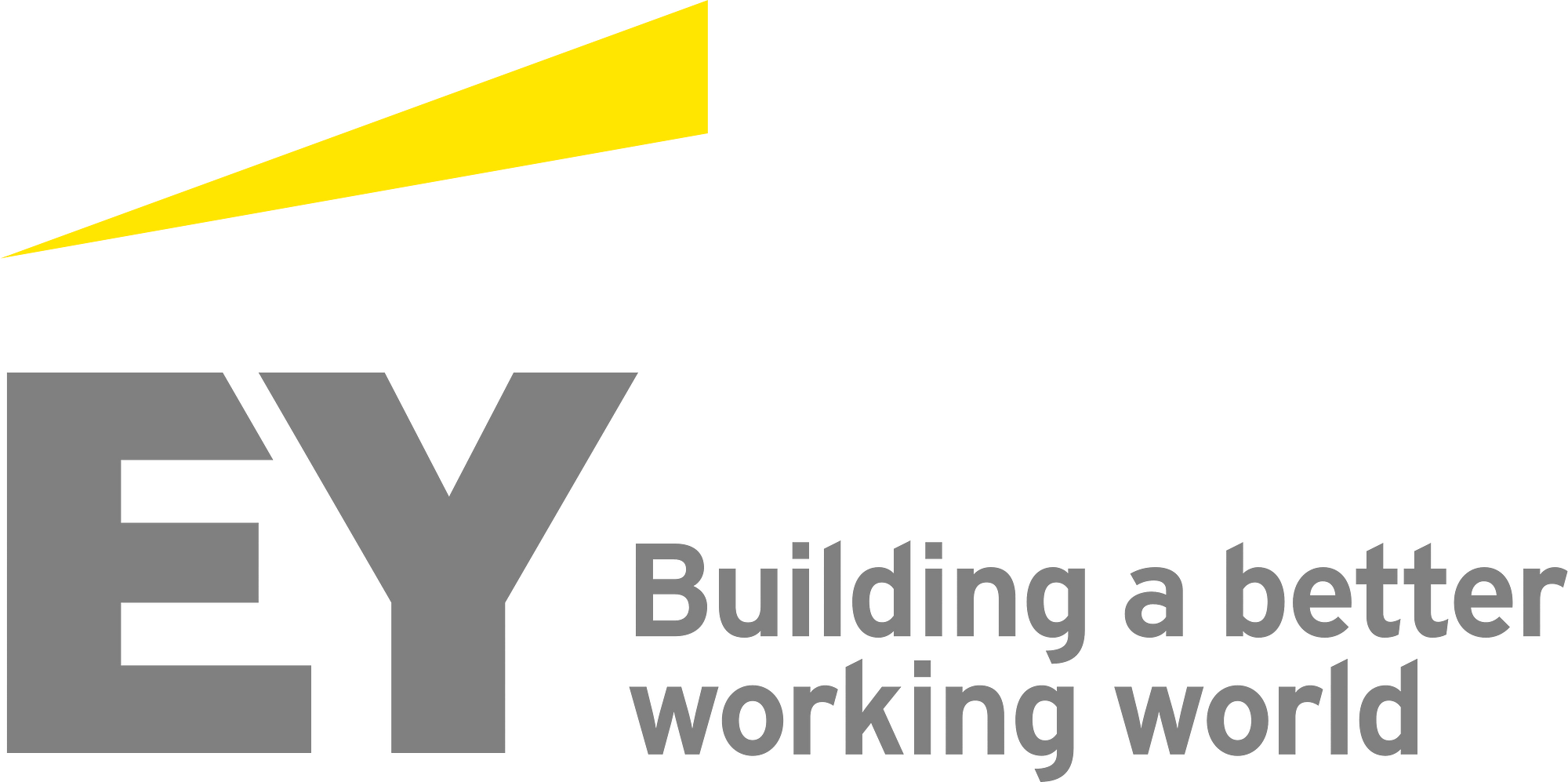 E&Y Ernst & Young grey logo and slogan