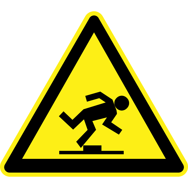 Watch Your Step Warning Sign