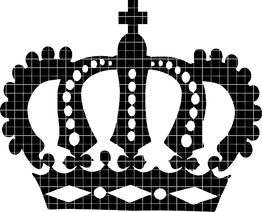 Royal Crown with Heavy Pearl Decoration