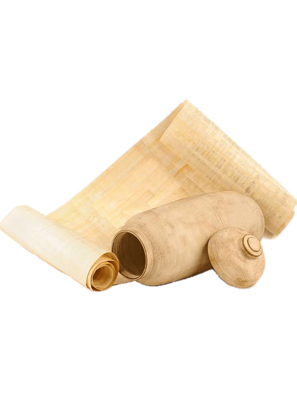 Papyrus Roll and Storage Vase