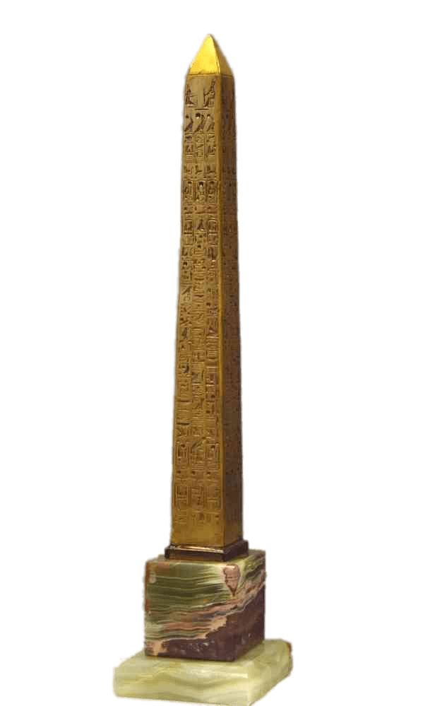 Gilded Egyptian Obelisk