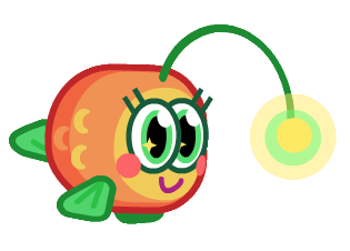 Loomy the Glittering Glowfish Light In Front