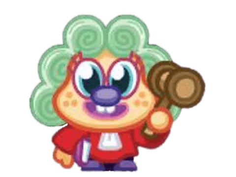 Jen the Hammer Slammin Judge Front View