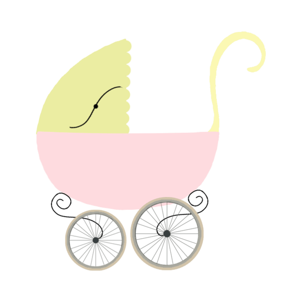 Retro Pram Clipart