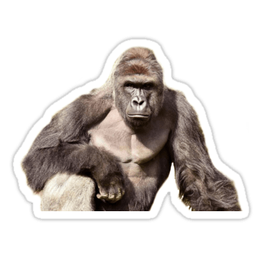 Harambe Sticker