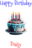 Happy Birthday Daisy Custom Message