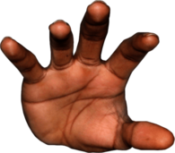 Grabbing Hand Front