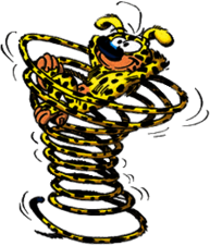 Marsupilami Resting on Tail