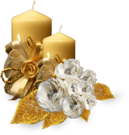 Wedding Golden Candle