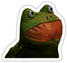 Get Out Frog Sticker