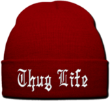 Thug Life Hat Red