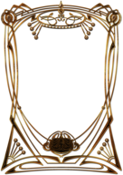 Art Deco Golden Frame