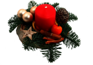 Christmas Candle Table Decoration