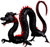 Dragon Chinese Black and Red