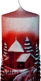 Red Christmas Candle