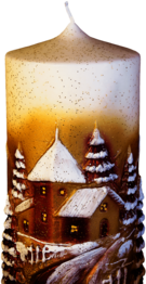 Yellow Christmas Candle