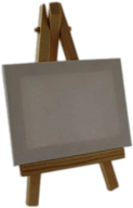 Mini Canvas on Easel