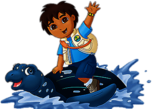 Diego Riding A Turtle