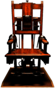 Electric Chair with Leather Straps